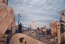 On the roof of the Casa Mila