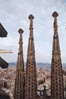 View from top of spire on Sagrada Familia