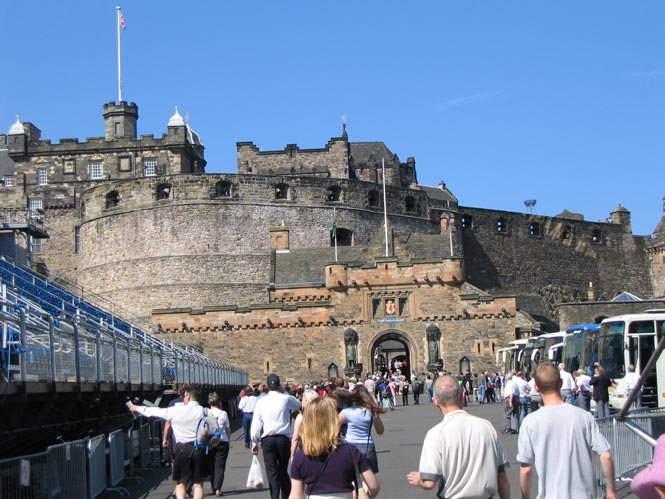 The entrance to Edinburgh Castle