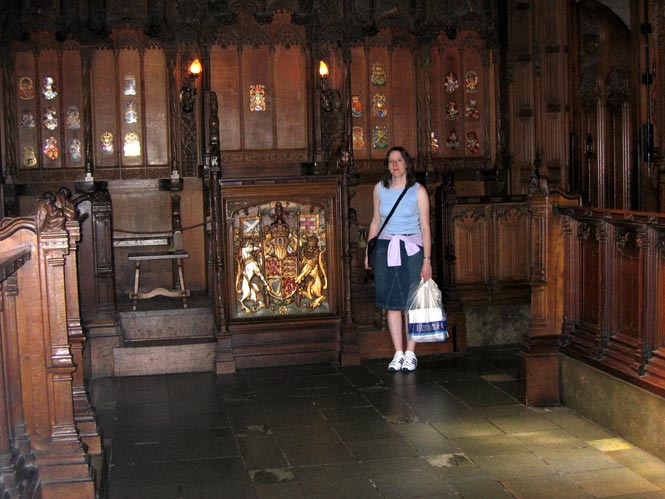 The Queen's seat at the Chapel of the Order of the Thistle, St. Giles Cathedral