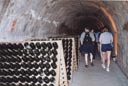 In a champagne cellar