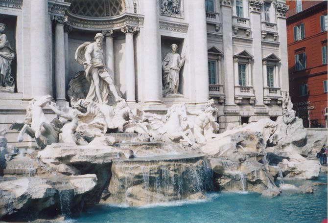 The Trevi fountain
