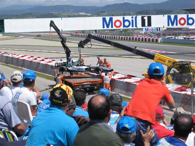 Broken down Minardi