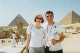 Us with the pyramids and sphinx