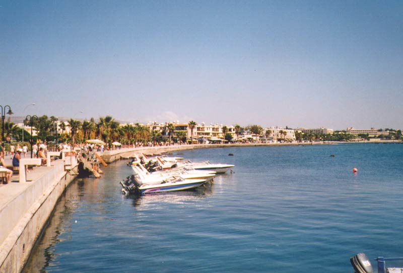 Paphos - looking along the waterfront