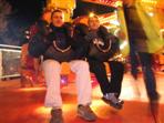 Richard and Nick on fairground ride