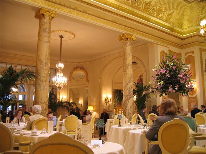 In the Ritz Restaurant