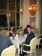 Both of us in the Palm Court Restaurant