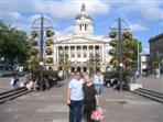 Richard and Mum in the Old Market Square, Nottingham
