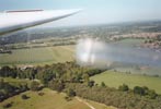 Looing back to airfield from glider