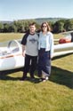 Richard and Melanie plus glider