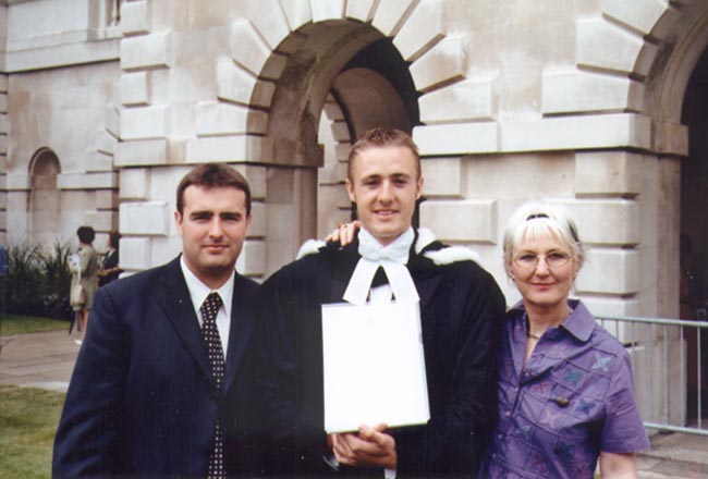 Nick's graduation