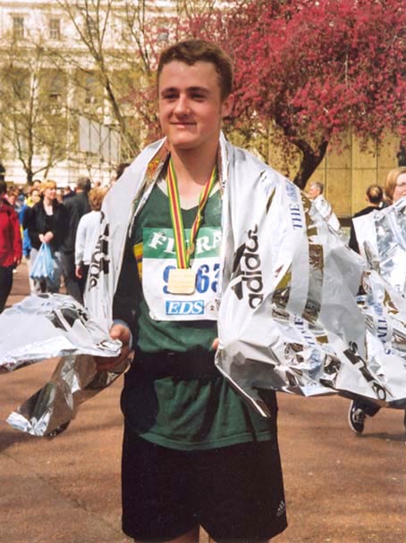 Nick after London marathon