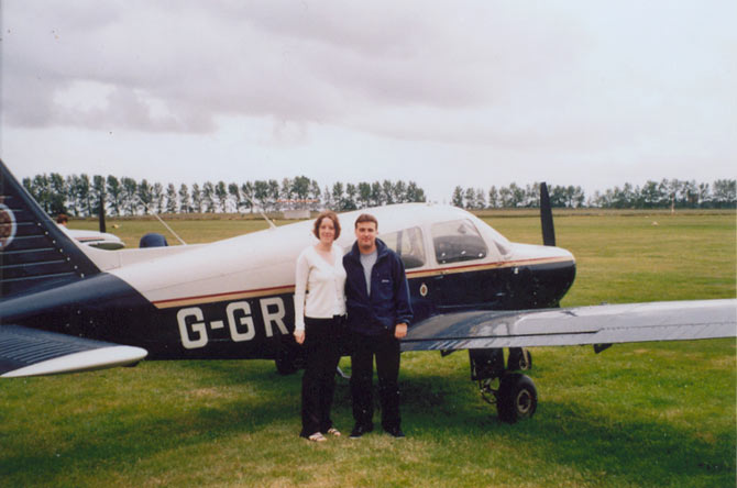 Richard's flying lesson