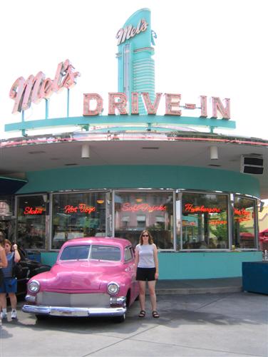 Melanie at Mel's Diner!