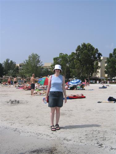 Melanie on the beach