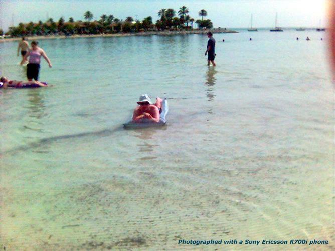 Floating on the water