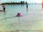 Richard out to sea on a lilo