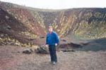 A old crater on Mount Etna