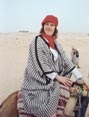 Melanie on her camel