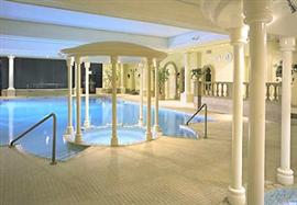 The swimming pool at the hotel